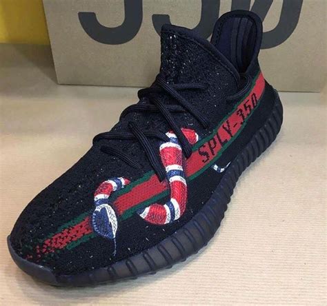 yeezy v2 red and black gucci snake custom amazon|Amazon.com: Adidas Yeezy 350 Boost Red And Black.